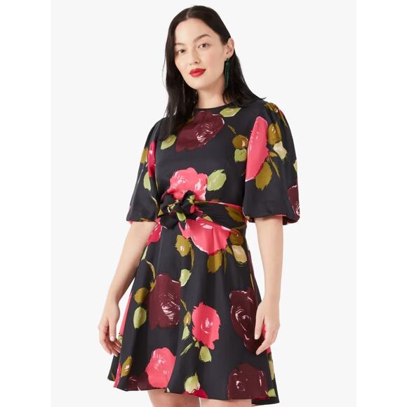 Kate Spade Just Rosy Tie-waist Dress - Picture 2 of 12